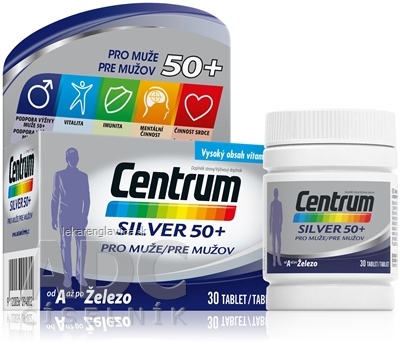 CENTRUM SILVER 50+ PRE MUZOV                       TABLETY 1X30 KS