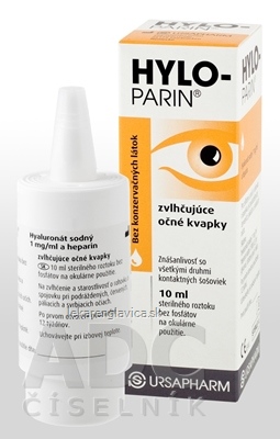 HYLO-PARIN OČNÉ KVAPKY ZVHČUJÚCE OČNÉ KVAPKY 1X10 ML