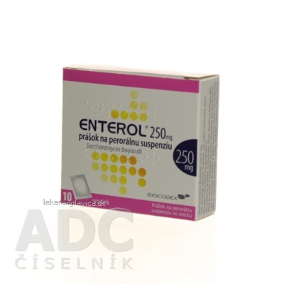 ENTEROL 250 MG PRÁŠOK NA PERORÁLNU SUSPENZIU 1X10 KS