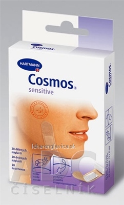COSMOS JEMNA (19X72 MM) 20KS NAPLAST PRE CITLIVU POKOZKU (19X72 MM) 1X20 K