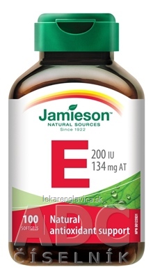 JAMIESON VITAMÍN E 200IU KAPSULY 1X100 KS