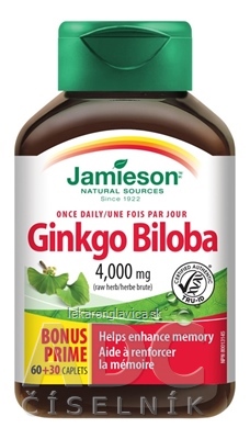 JAMIESON GINKGO BILOBA TABLETY 1X90 KS