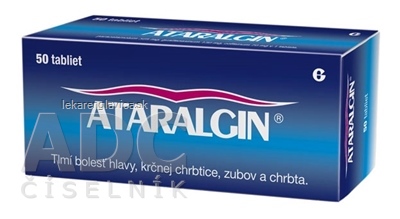 ATARALGIN 325 MG/130 MG/70 MG TABLETY 1X50 KS