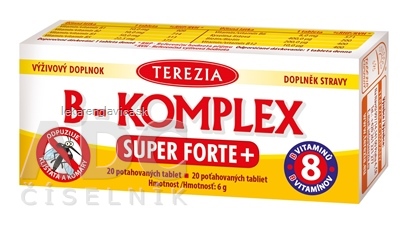 TEREZIA  B-KOMPLEX SUPER FORTE+                     TBL 1X20 KS