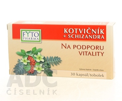 FYTO KOTVICNIK + SCHIZANDRA KAPSULY 1X30 KS