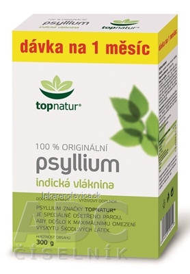 TOPNATUR PSYLLIUM VLÁKNINA PLV 250G + 50G ZADARMO (300 G)