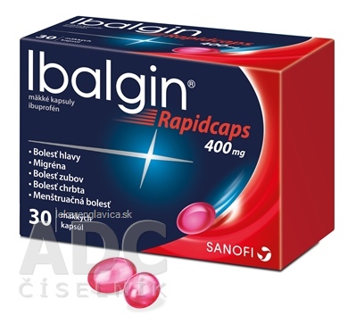 IBALGIN RAPIDCAPS 400 MG CPS MOL 30X400 MG (BLIS.PVC/PVDC/AL)