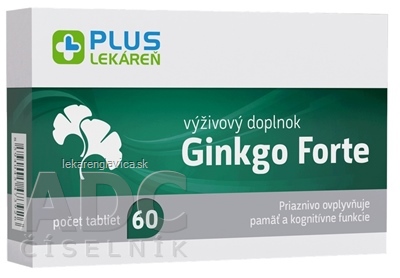 PLUS LEKÁREŇ GINKGO FORTE TABLETY 1X60 KS