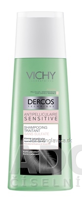 VICHY DERCOS ANTI-PELLICULAIRE SENSITIVE ŠAMPÓN PROTI LUPINÁM, CITLIVÁ POKOŽKA (M3533102) 1