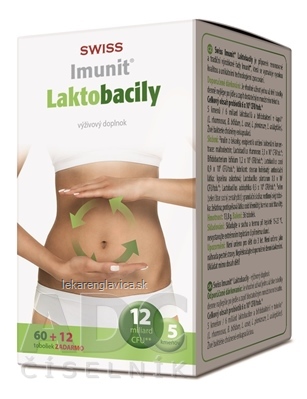 SWISS IMUNIT LAKTOBACILY (INOV.2014) CPS 60+12 ZADARMO (72 KS)