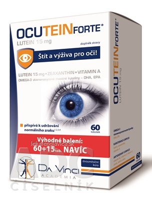 OCUTEIN FORTE LUTEÍN 15 MG - DA VINCI KAPSULY 1X75 KS