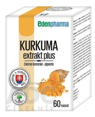 EDENPHARMA KURKUMA EXTRAKT PLUS  60KS                  60KS CPS 1X60 KS