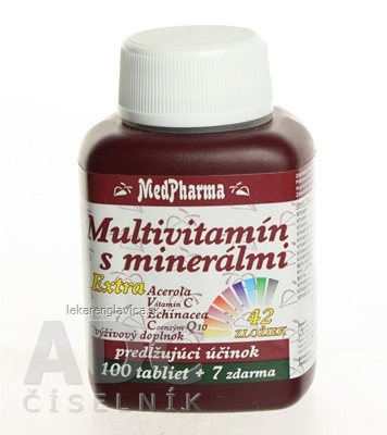 MEDPHARMA MULTIVITAMIN S MINERÁLMI EXTRA TABLETY 1X107 KS