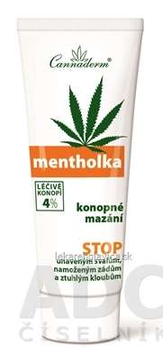 CANNADERM MENTHOLKA KONOPNÉ MAZANIE GÉL NA SVALY A KĹBY 1X200 ML