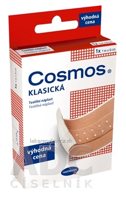 COSMOS KLASICKA TEXTILNA NAPLAST 6 CM 1KS 1M X 6CM