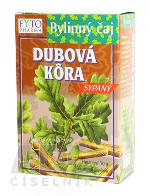 FYTO BYLINNÝ ČAJ DUBOVÁ KÔRA 1X50 G