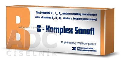 B-KOMPLEX ZENTIVA DRAZE 1X30KS