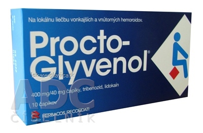 PROCTO-GLYVENOL  čapíky 1X10 KS