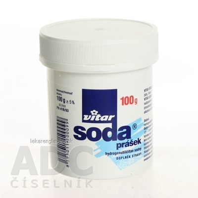 VITAR SÓDA PRÁŠOK HYDROGÉNUHLIČITAN SODNÝ 1X100 G