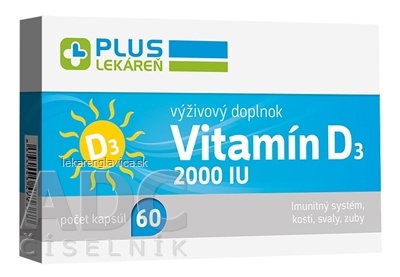 PLUS LEKAREN VITAMIN D3 2000 IU                    60KS CPS