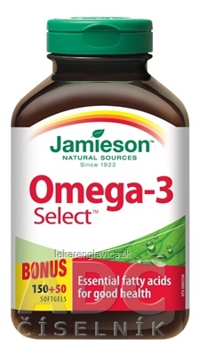 JAMIESON OMEGA-3 SELECT 1000 MG KAPSULY 1X200 KS