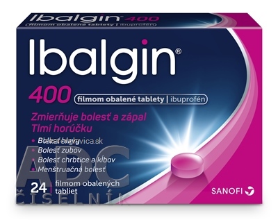 IBALGIN 400 TABLETY FILMOM OBAĽOVANÉ 1X24 KS