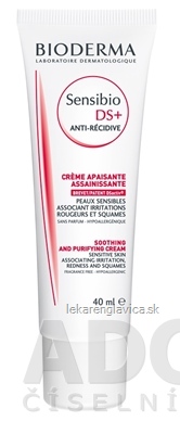 BIODERMA SENSIBIO DS+ ANTI-RECIDIVE UKĽUDŇUJÚCI KRÉM 1X40 ML