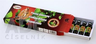 GOLDEN PANAX GINSENG+GINKGO BILOBA AMPULKY 10X10 ML