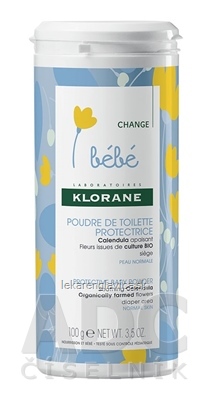 KLOR BEBE POUDRE DE TOILETTE PROTECTRICE 100G OCHRANNY DETSKY PUDER