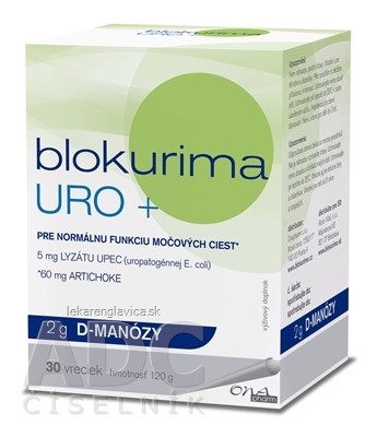 BLOKURIMA URO+ 2G D-MANOZY                         30KS VRECKA 1X30 KS