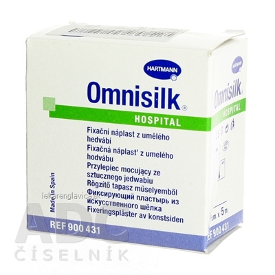 OMNISILK HYPOALERGÉNNA NÁPLASŤ Z BIELEHO HODVÁBU (2,5CMX5M)