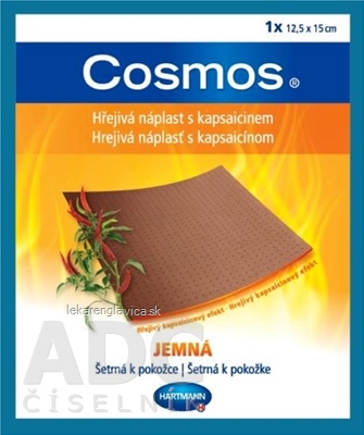 COSMOS HREJIVA NAPLAST S KAPSAICINOM JEMNA 12.5X15CM 1KS JEMNA