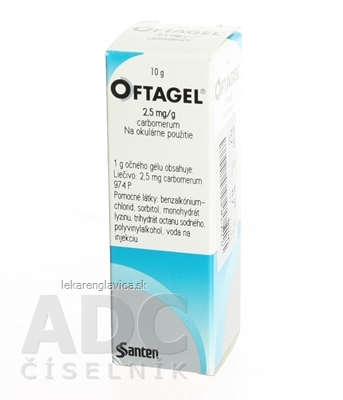 OFTAGEL 2,5 MG/G GEL OPH 1X10 G (FL.LDPE)