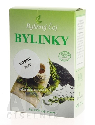 JUVAMED BYLINNÝ ČAJ HOREC ŽLTÝ 1X25 G