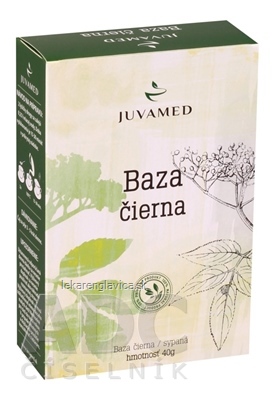 JUVAMED ČAJ BAZA ČIERNA - KVET 1X40 G