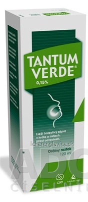 TANTUM VERDE 0,15 % ORALNY ROZTOK 1X120 ML