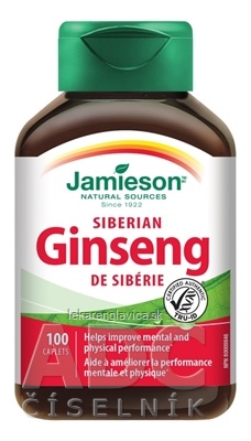 JAMIESON SIBÍRSKY ŽENŠEN 650 MG TABLETY 1X120 KS