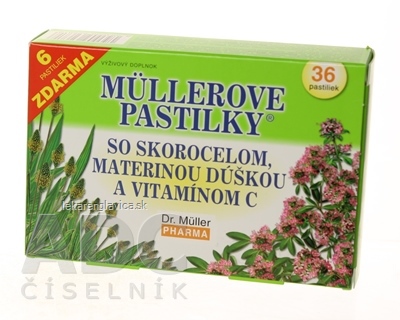 MÜLLEROVE PASTILKY SKOROCEL A MATERINA DÚŠKA 1X36 KS