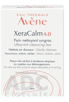 AVENE XERACALM A.D PAIN NETTOYANT SURGRAS 100G UMÝVACIA KOCKA, ULTRA VYŽIVUJÚCA 