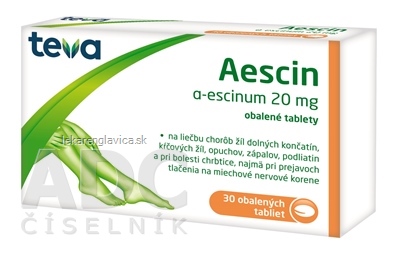 AESCIN Tablety 20 MG 1X30 KS