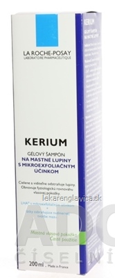 LA ROCHE-POSAY KERIUM ŠAMPÓN MASTNÉ LUPINY 1X200 ML