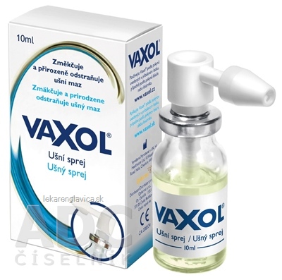 VAXOL UŠNÝ SPREJ SPREJ NA ODSTRÁNENIE UŠNÉHO MAZU 1X10 ML