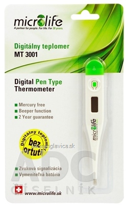 MICROLIFE TEPLOMER DIGITÁLNY MT 3001 GREEN 1X1 KS