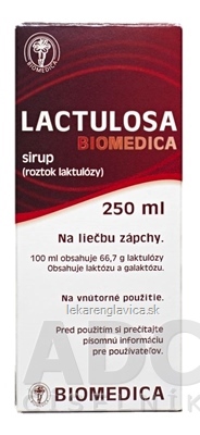 LACTULOSA BIOMEDICA 1X250 ML 