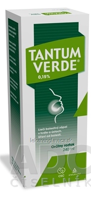 TANTUM VERDE 0,15 % ORALNY ROZTOK 1X240 ML