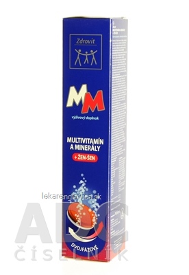 ZDROVIT MULTIVITAMIN + MINERALY + ZEN-SEN          24KS TBL EFF (SUMIVE TABLETY) 1X24 KS