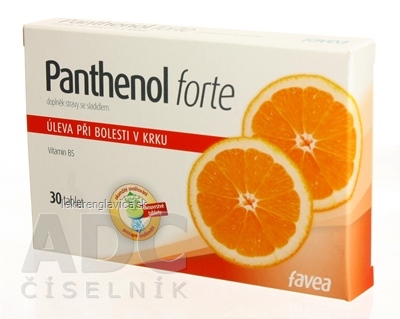 FAVEA PANTHENOL FORTE 30KS TBL 1X30 KS