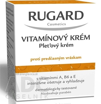 RUGARD VITAMÍNOVÝ KRÉM PROTI PREDČASNÝM VRÁSKAM 1X50 ML