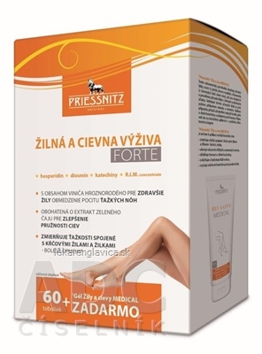 PRIESSNITZ ZILNA A CIEVNA VYZIVA FORTE             60 KAPSUL+125 ML GEL NA ZILY A CIEVY