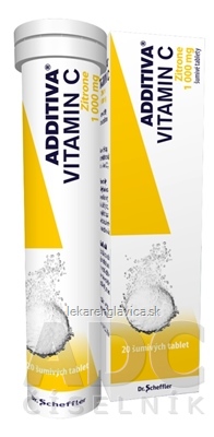 ADDITIVA VITAMÍN C 1000 MG CITRON SUMIVE TABLETY 1X20 KS